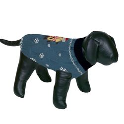Nobby Maglia Maglione per Cani Vestiti Cane 'Hedgehog', Blu, 32 cm