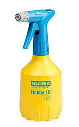 GLORIA Hobby 10 FLEX - Pulverizador de pistola de 1 l, pulverizador manual com ajustável e bomba de precisão de dupla ação, pulverizador de 360°, cuidado com a planta em casa