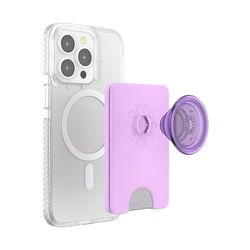 PopSockets: PopWallet + para MagSafe - Anillo Adaptador para MagSafe Incluido - Tarjetero con Top intercambiable integrado para Smartphones y Carcasas - Lavender