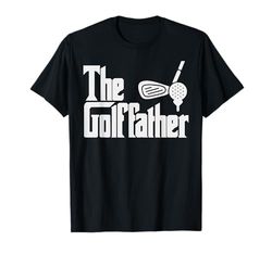 Funny Fathers Day The Golf-father Golf Dad Golfer Gift Maglietta