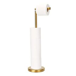 Soporte de Papel higiénico, Soporte de pie para Papel higiénico con Reserva para 4 Rollos de Repuesto, Base Resistente, Estante de Almacenamiento de Rollos de Papel higiénico (Base de Acero