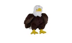 Wild Republic Cuddlekins Eco Mini skallig örn, gosedjur, 20 cm, plyschleksak, fyllningen är spunnet återvunna vattenflaskor, miljövänliga