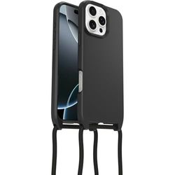 Otterbox Coque React Series Necklace MagSafe pour iPhone 16 Pro Max, Coque de Protection Ultra Fine avec Collier réglable et Amovible, testé Selon Les Normes Militaires, Noir