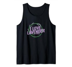Fragancia de jardín I Love Lavender Plant Camiseta sin Mangas