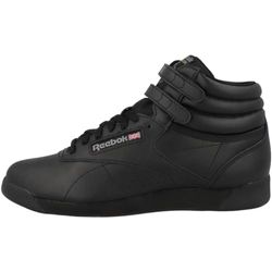 Reebok Freestyle Hi High-Top Sneakers voor dames, Zwart Int Black, 35.5 EU