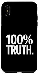 Christian 100% Truth Inspirational Message Backprint Case for iPhone XS Max
