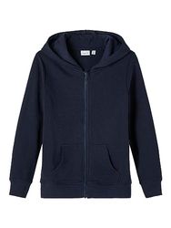 Bestseller A/S NKMNESWEAT CARD W HOOD BRU NOOS, Dark Sapphire, 110 cm