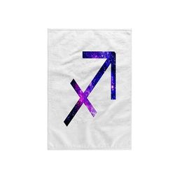 3dRose Sagittarius Horoscope Symbol-Purple Zodiac Astrological Star Sign Towel, Multi-Colour, 15 x 22-Inch