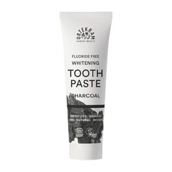 Urtekram Dentifrice Charbon Actif Bio - Blanchissant & Purifiant - Sans Fluor - Vegan & Naturel - 75 ml