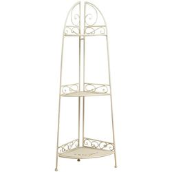 Biscottini Angolier L40,5xPR28,5xH110,5 - Etagere Kute Żelazo Balkon - Półka na rośliny zewnętrzne i wewnętrzne - Półka oszczędzająca miejsce na doniczki