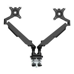 Braccio Monitor Mount 801D nero. per due monitor da 17 a 32". Supporta da 2 a 9 kg per monitor.
