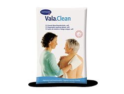 Valaclean Soft: Guantes de Baño Desechables; Limpieza Corporal; Material Extra Suave; A Prueba de rotura y Absorventes; 15 Unidades
