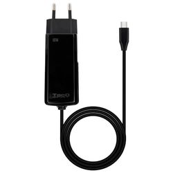 Chargeur Universel Automatique de 90 W avec Connexion Type-C PD, Noir, idéal pour Les Ordinateurs Portables, Compact et Efficace.