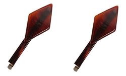 Caravan 0.5 oz Tortoise Shell Diamond Design Bobby Pin Pair