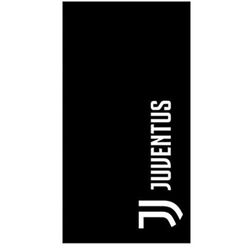 hermet Juventus FC Svamppool, strandhandduk, 100% bomull, svart vit, 90 x 170 cm, officiell produkt