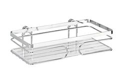 WENKO 20409100 wandplank Premium, roestvrij staal, 24 x 6,5 x 13,5 cm
