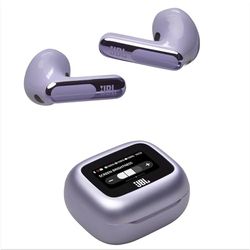 JBL Live Flex 3, Słuchawki Bezprzewodowe Douszne z Bluetooth, 50 h Pracy na Baterii, ANC i Dźwiękiem o Wysokiej Rozdzielczości, Wodoodporne IP54, Konstrukcja Otwarta, Fioletowe