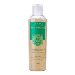 GYADA COSMETICS, Gel Detergente Micellare Scrub, Detergente Viso Indicato per Pelli Secche e Mature, Azione Esfoliante Quotidiana, Favorisce il Ricambio Cellulare, a Base di Lavanda e Tè Verde, 200 ml