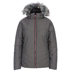 Trespass Wisdom - Giacca da sci da donna calda impermeabile e antivento con cappuccio staccabile con zip, cerniere di ventilazione ascelle e tasca con zip skipass (confezione da 1)