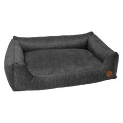 JACK AND VANILLA, Sofá para Mascotas de Espuma de Alta Densidad, diseño Moderno y Elegante, fácil de Limpiar, tamaño 80 x 120 cm, Color Gris Chic