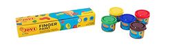 Jovi - Finger Paint, Peinture au doigt, Caisse de 5 pots 35 ml, Couleurs assorties, 100% lavable, À base d'ingrédients naturels, Sans gluten (540)