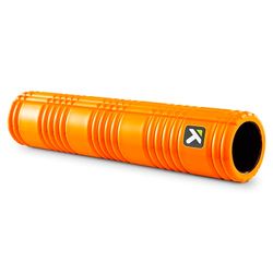 Trigger Point Grid 2.0, Rouleau en Mousse Avec Instrusctions Vidéos en Ligne, Massage Pronfond des Tissus Muscluclaires, Orange, 26''/66cm
