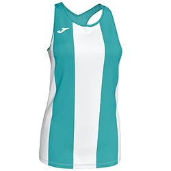 Joma Women's Aurora Turq-Blan Mesh Tank Top S/M, womens, 900877.212, Turquoise-white, L