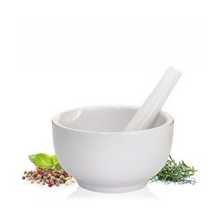 Küchenprofi Mortier en porcelaine 7 x 4 cm blanc