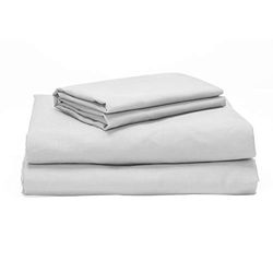Pikolin Home - Conjunto de lençóis, 100% algodão, 150 fios, branco, 150 x 190/200 cm-cama 150