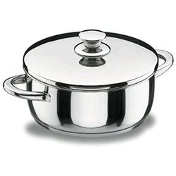 LACOR 40026 caçarola com tampa de vinil nox, prata, 26 cm