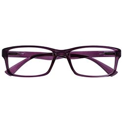 The Reading Glasses Company Purple Readers Designer Style Mens Womens UVR092P +3.50