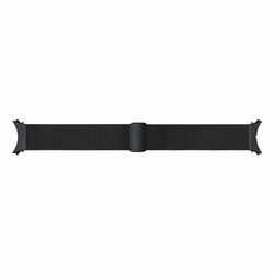Samsung Bracelet Milanese en acier inoxydable pour Galaxy Watch4, Watch5, Watch6 44 mm - Smartwatch Band, Noir