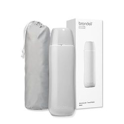 Brondell GoSpa - Bidet portatile avanzato per viaggi, sistema di ugelli pop-up, bidet compatto di alta qualità con borsa da viaggio discreta per una comoda conservazione, 500 ml, grigio