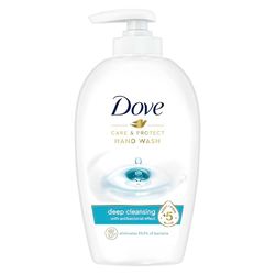 Dove Care & Protect Deep Cleansing Liquid Hand Wash with antibacterial effect for daily hand care 250 ml