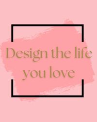 Design the life you love notebook: Soft pink color notebook , 8"x10", 300 Lined pages