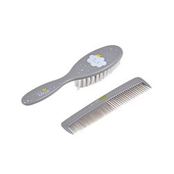 Bébé Douceur, Set Coiffure Enfant 2 pièces Peigne+Brosse Nuage Essen'Ciel