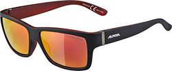 ALPINA Unisex - Volwassenen, KACEY Zonnebril, black matt-red/red, One Size