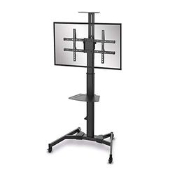 PureMounts PM-CART-70B TV-standaard voor LCD/LED/plasma schermen Traploze hoogteverstelling. zwart