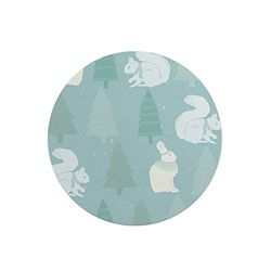 Questo Casa, Round Digital Printed Mouse Pad, Non-Slip Base, for Office and Home, Diameter:22cm