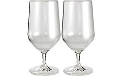 Brunner 0830211N.C71 Set Beerglass Tulip, Set Calici da Birra per Campeggio, Barca, Picnic, Calici Infrangibili in Tritan, Volume 46 Cl