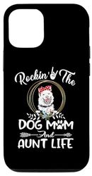 Carcasa para iPhone 14 Pro Finnish Lapphund Rocking The Dog Mom and Aunt Life