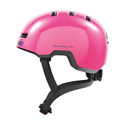 ABUS kinderhelm Skurb Kid - robuuste fietshelm in skaterlook met ruimte voor een vlecht of staart in diverse designs - voor meisjes en jongens - rosa, maat S