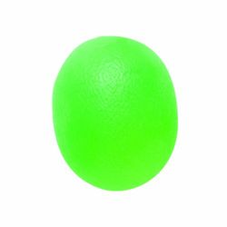 CanDo Hand exerciser - finger strengthener CanDo® exercise ball / stress relief ball - oval, green (medium)