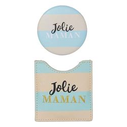 Draeger - Cute Mum Mirror - Round Pocket Mirror to Take Anywhere, Any Occasion - Dimensions 8.5 cm x 8 cm