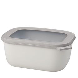 Mepal Multi bowl Cirqula rectangular 1500 ml / 50.7 oz - Nordic white