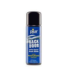 pjur BACK DOOR Moisturising - Gel lubrificante all’acqua per sesso anale intenso e sex toy - con acido ialuronico (30ml)