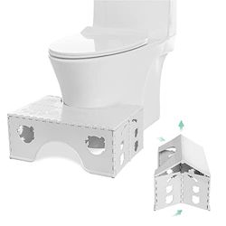Sgabello WC pieghevole - Sgabello fisiologico Bagno per adulti e bambini - Sgabello WC per bagno e WC