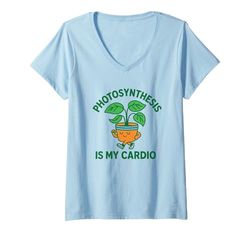 Donna La fotosintesi è il mio cardio - Divertente regalo per gli amanti delle piante Maglietta con Collo a V