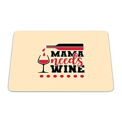 Bonamaison, Tapis de Souris Rectangle Imprimé Numériquement, Fond Antidérapant, pour Bureau et Maison, Taille: 22x18cm