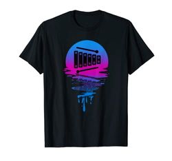 Vintage Retro Atardecer Marimba Camiseta